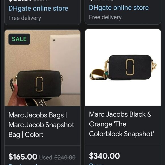 ⏬️PRICE DROP⏬️Marc Jacobs Colorblock Black & Orange Crossbody - Picture 3 of 3
